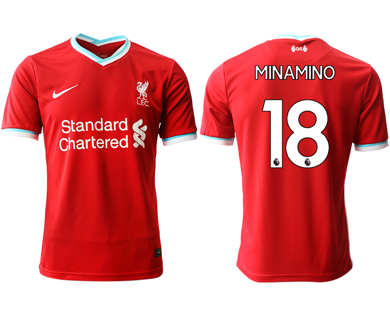 Men 2020-2021 club Liverpool home aaa version #18 red Soccer Jerseys